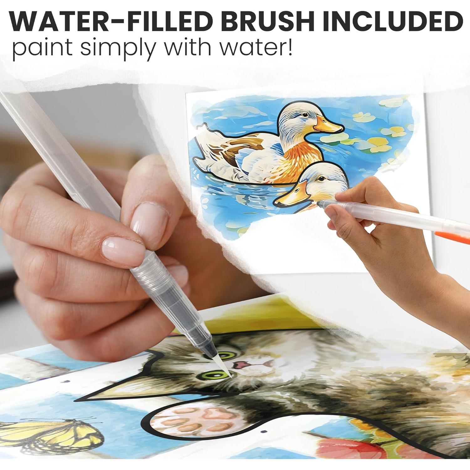 Kit de Pintura con Agua QUOKKA para Demencia - 10 Piezas