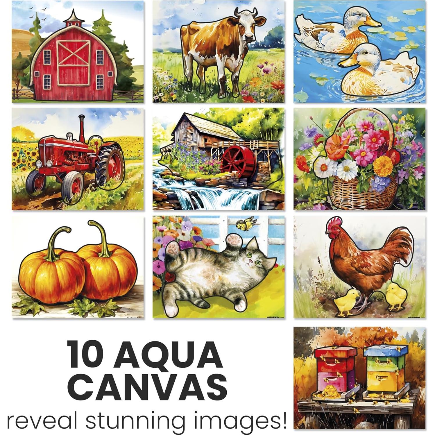 Kit de Pintura con Agua QUOKKA para Demencia - 10 Piezas