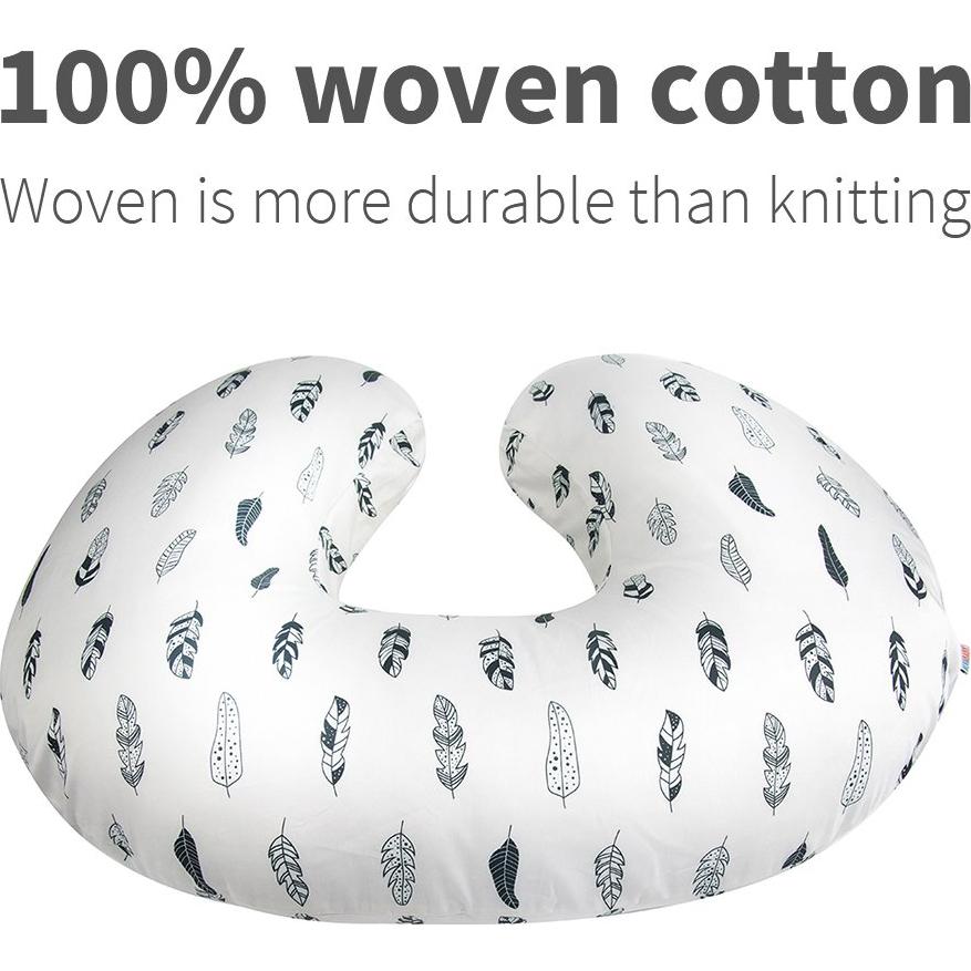 Funda de Almohada de Lactancia ALVABABY Algodón Orgánico 50.8x40.6cm