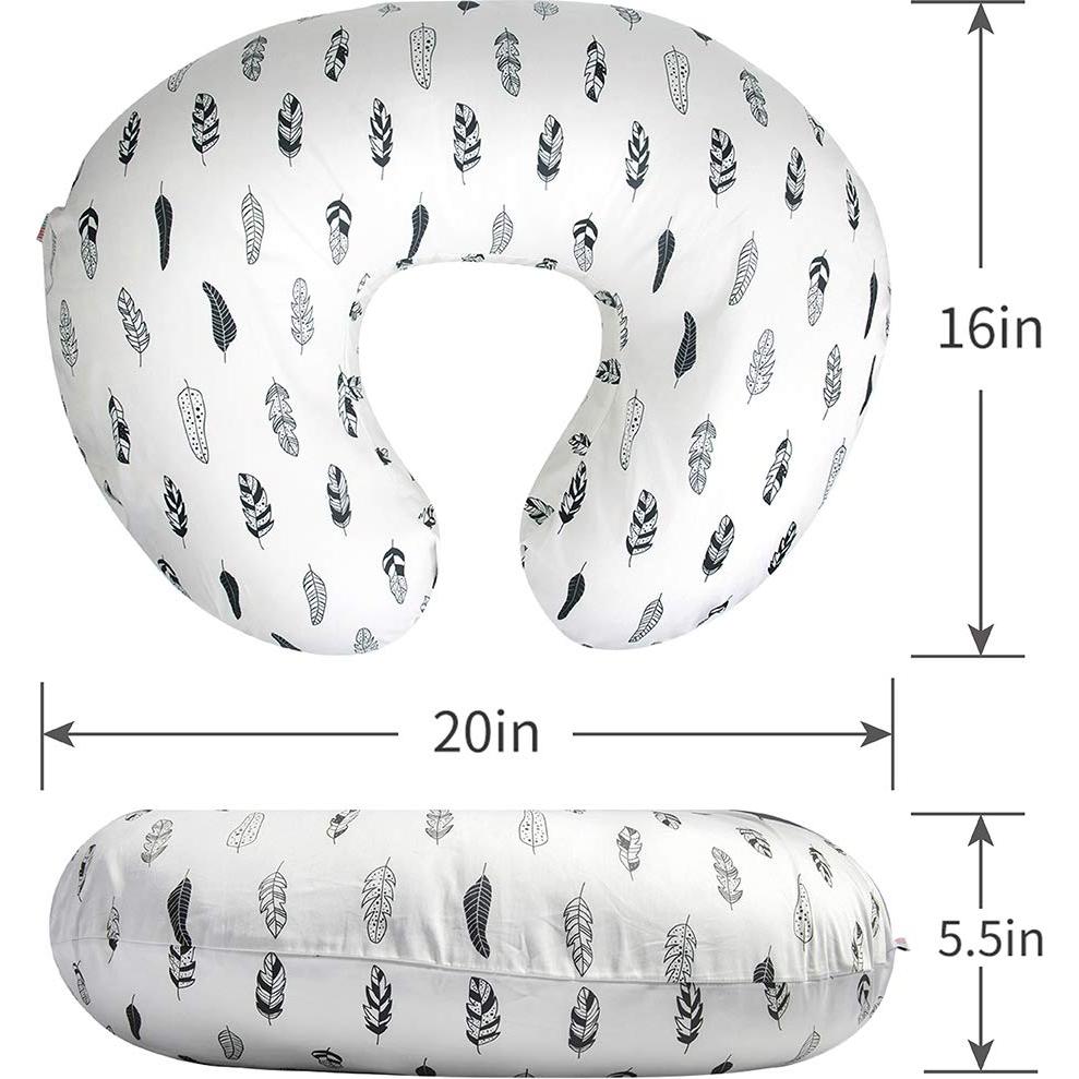 Funda de Almohada de Lactancia ALVABABY Algodón Orgánico 50.8x40.6cm