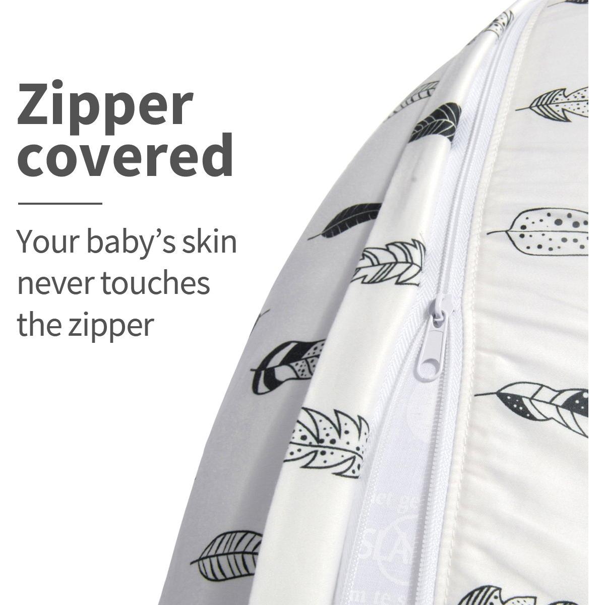 Funda de Almohada de Lactancia ALVABABY Algodón Orgánico 50.8x40.6cm