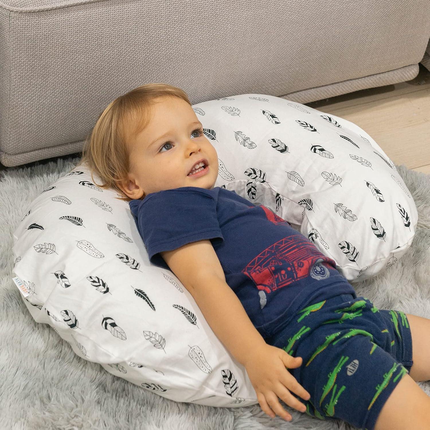 Funda de Almohada de Lactancia ALVABABY Algodón Orgánico 50.8x40.6cm