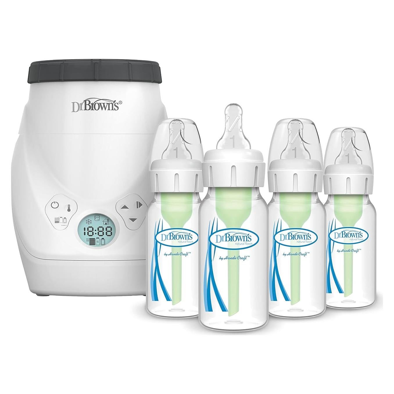 Calentador de Leche Materna Dr. Brown's Milk Spa + 4 Botellas 120 mL