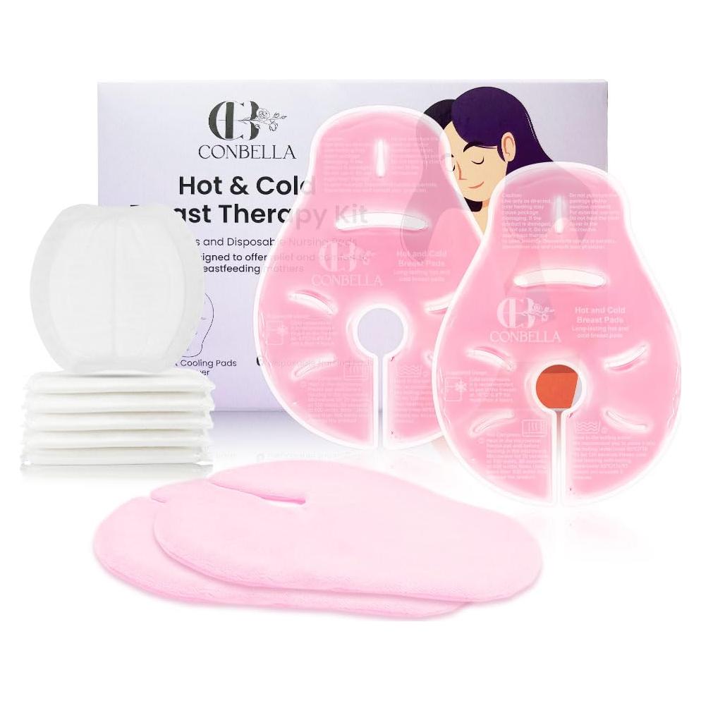 Kit de Terapia para Senos Conbella - 2 Paquetes Rosa + Almohadillas