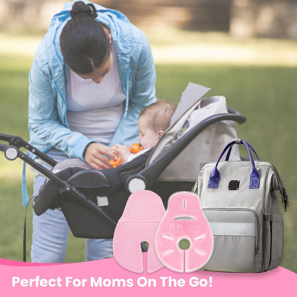 Kit de Terapia para Senos Conbella - 2 Paquetes Rosa + Almohadillas