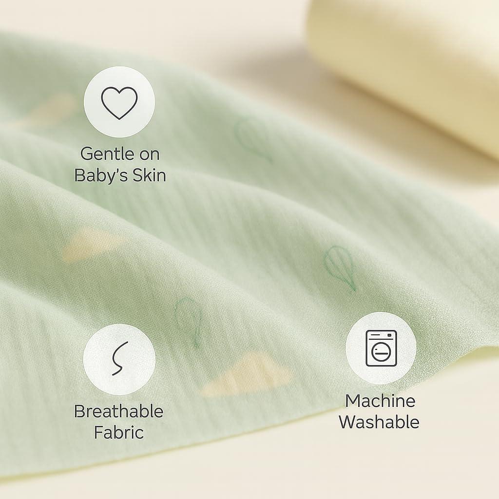 Mantas de Swaddle 100% Algodón Sunshine & Snuggles 47x47 cm 2-Pack