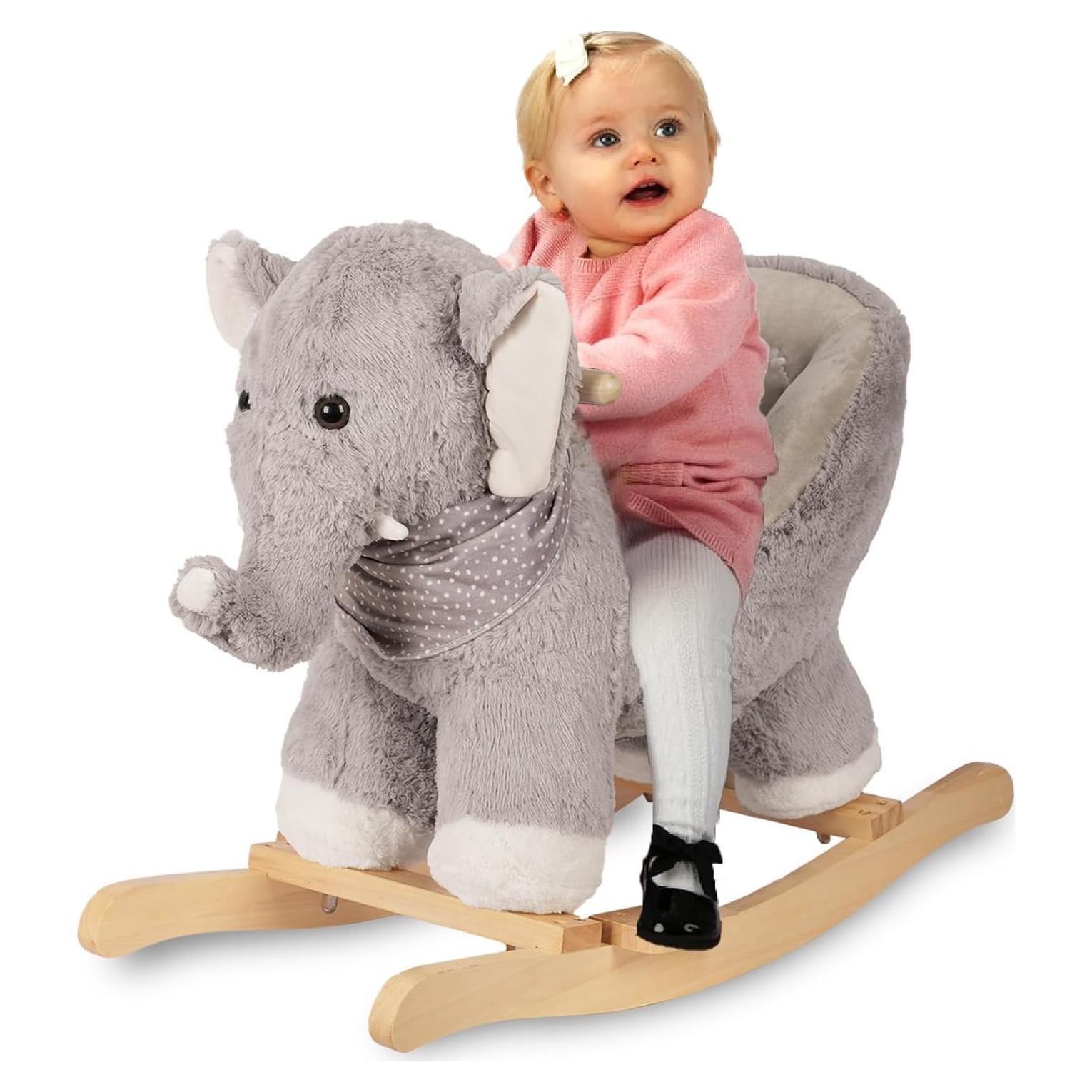Caballo Balancín Elefante Rock My Baby para Bebés 1-3 Años