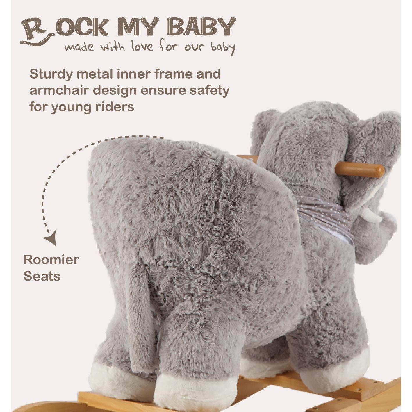 Caballo Balancín Elefante Rock My Baby para Bebés 1-3 Años