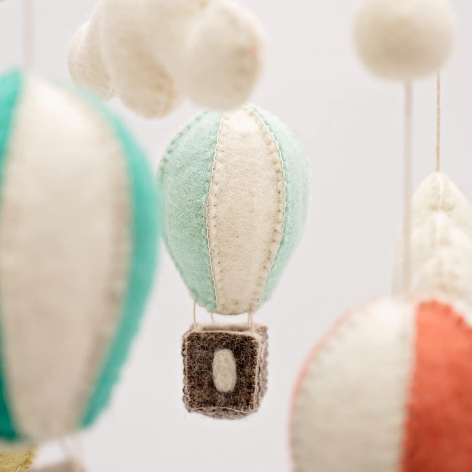 Móvil de Cuna Glaciart One Globos de Aire Caliente 27x7cm