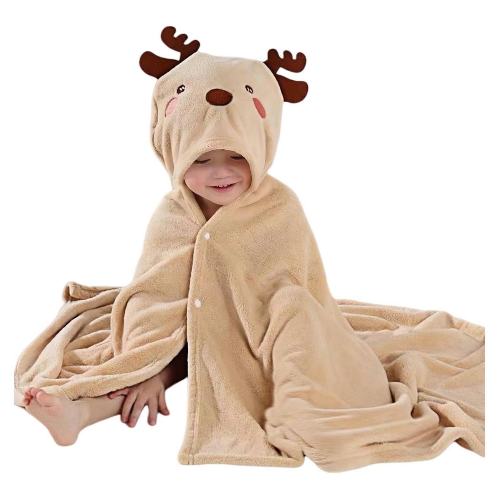 Toalla de Baño con Capucha SEVDO 70x140 cm para Niños