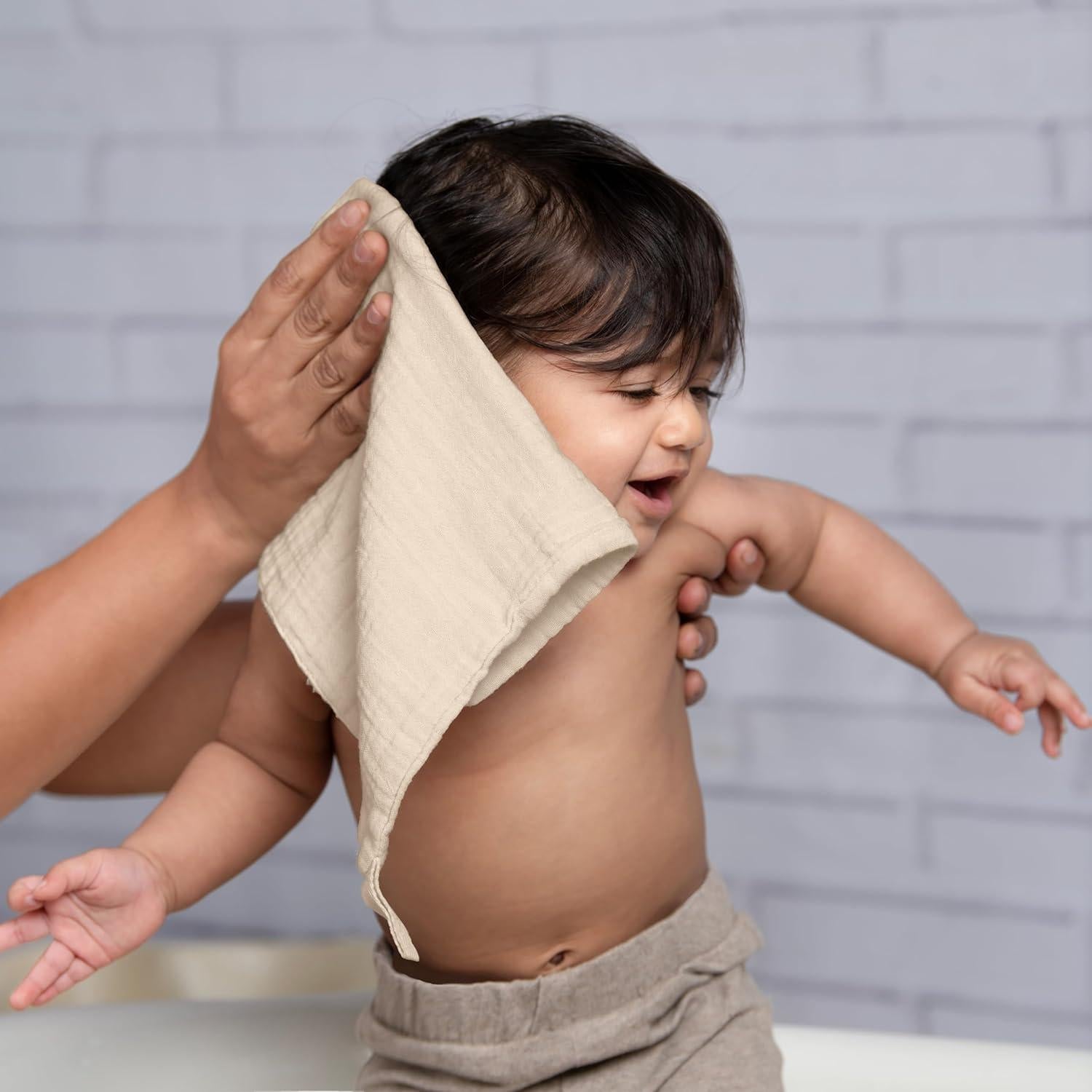 Paño de Muselina para Bebés LILY O LAUREL 30.5x30.5 cm 8 Unidades