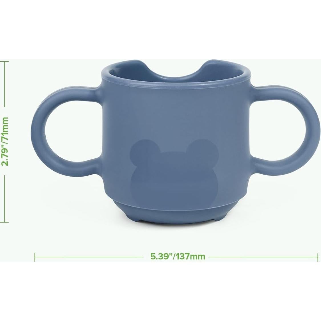 Taza de Silicona para Bebés Haakaa 150ml Azul Sin BPA