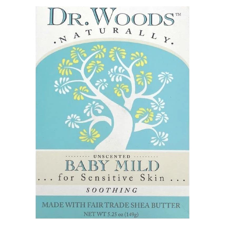 Jabón Suave para Bebés Dr. Woods 149.69g Sin Fragancia