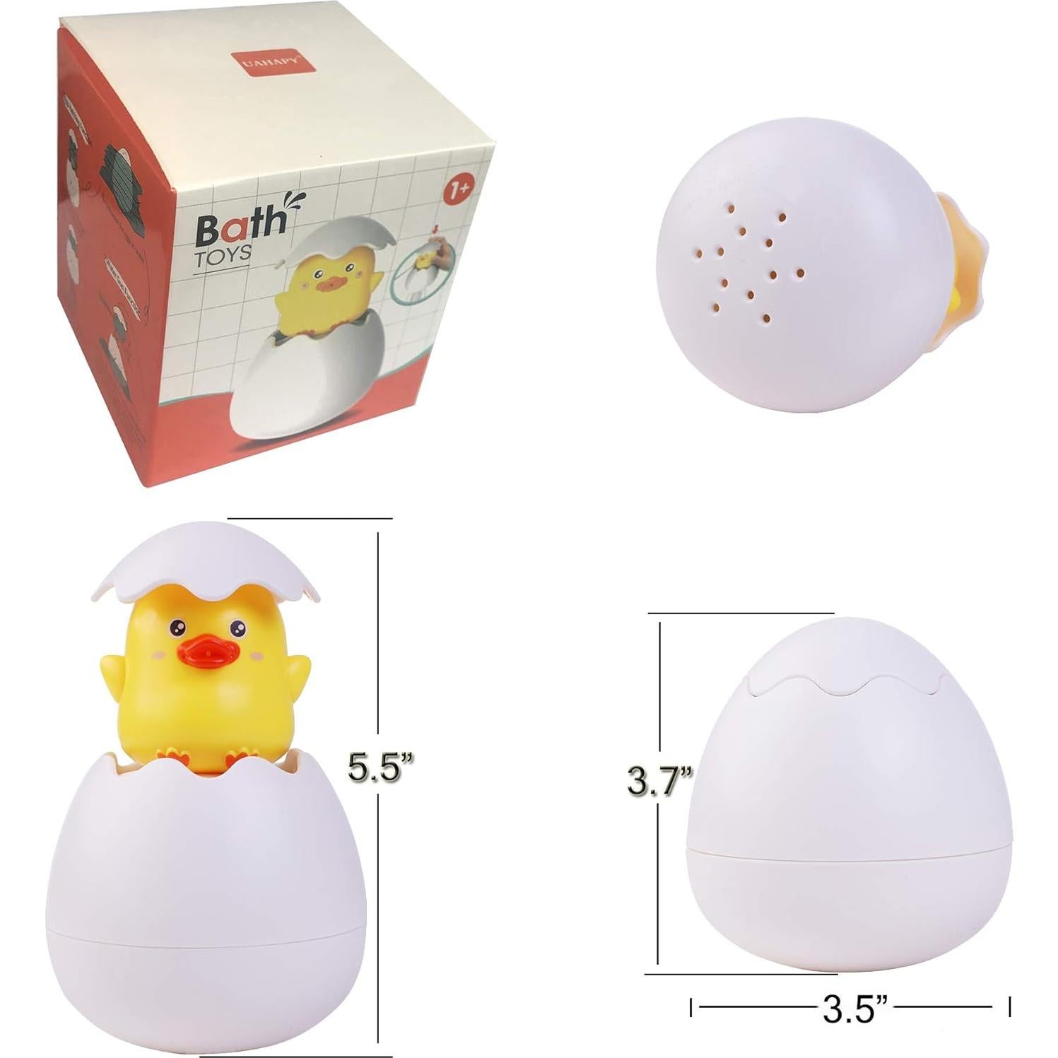 Juguetes de Baño UAHAPY - Huevos de Pascua con Patos - 119g