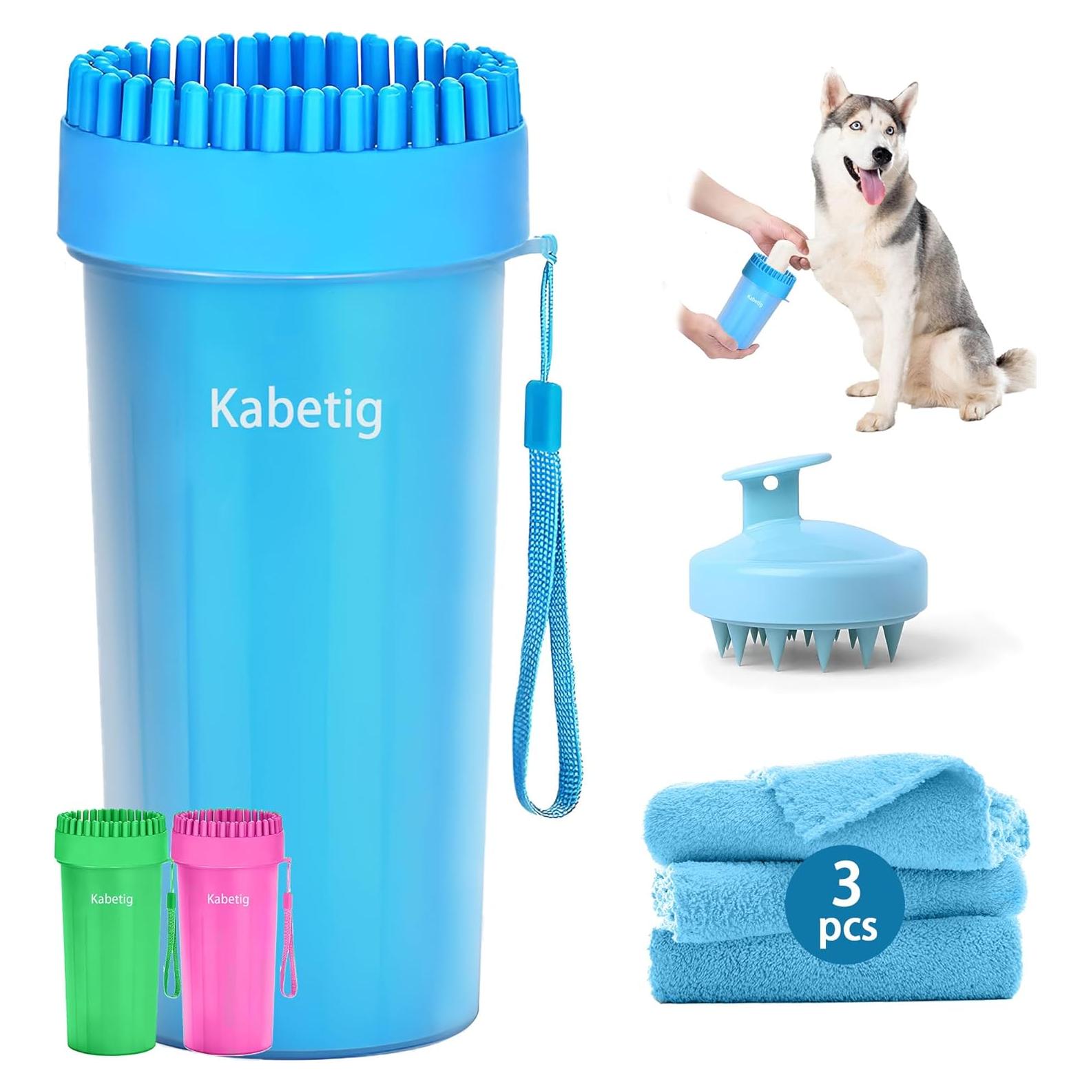 Limpiador de Patas para Perros Grandes Kabetig - Incluye 3 Toallas