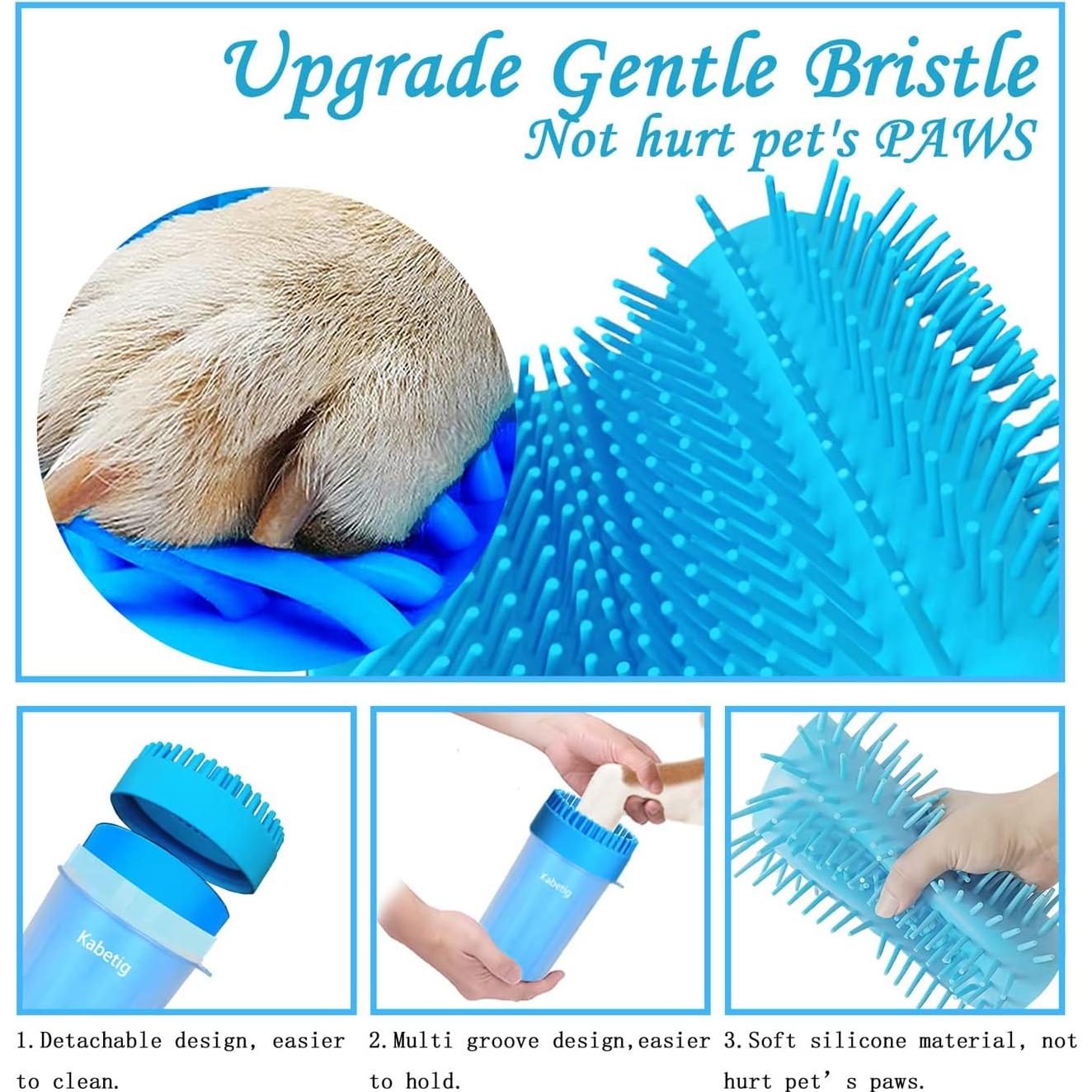 Limpiador de Patas para Perros Grandes Kabetig - Incluye 3 Toallas