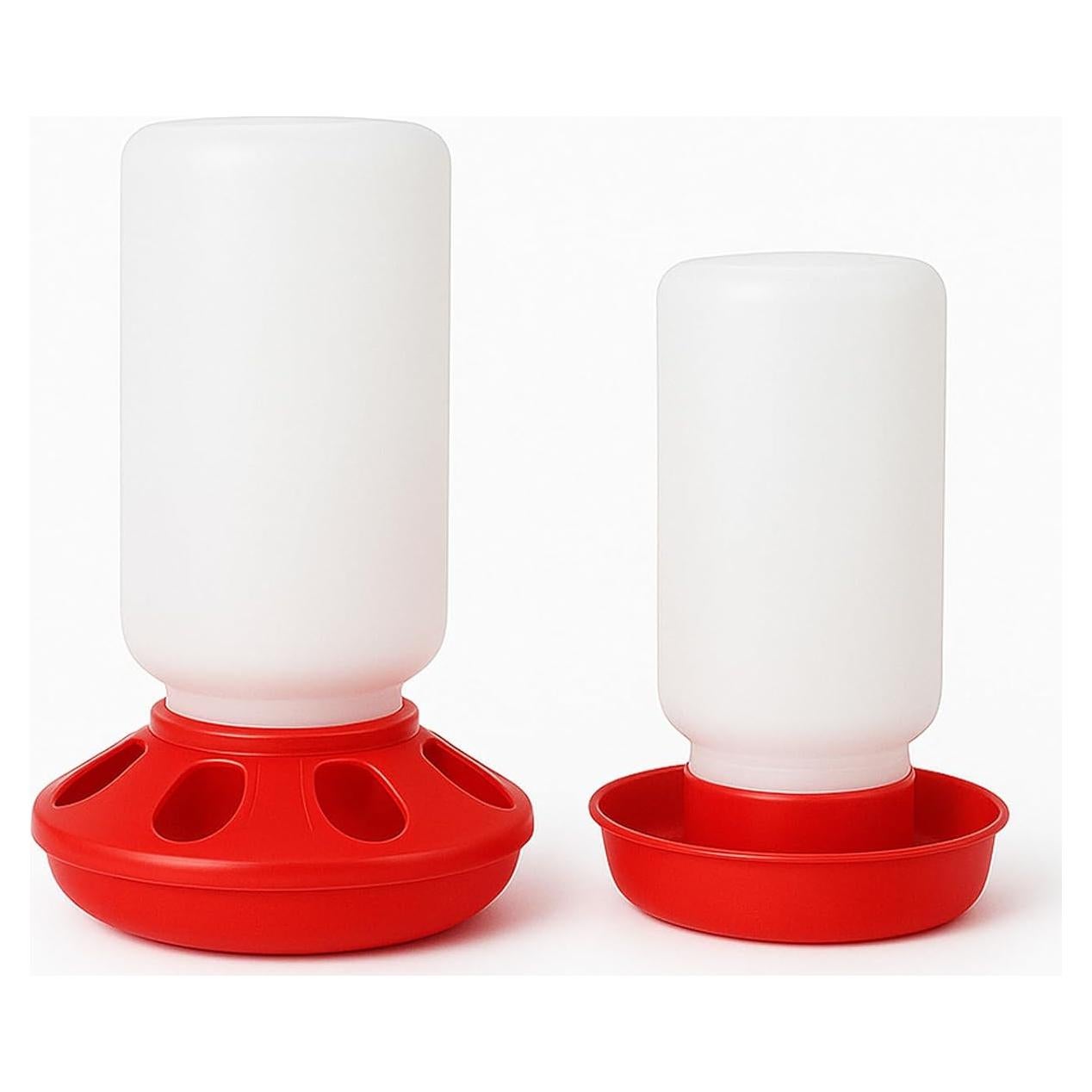 Juego de Alimentador y Bebedero Sansanshangmao para Pollitos 0.95L