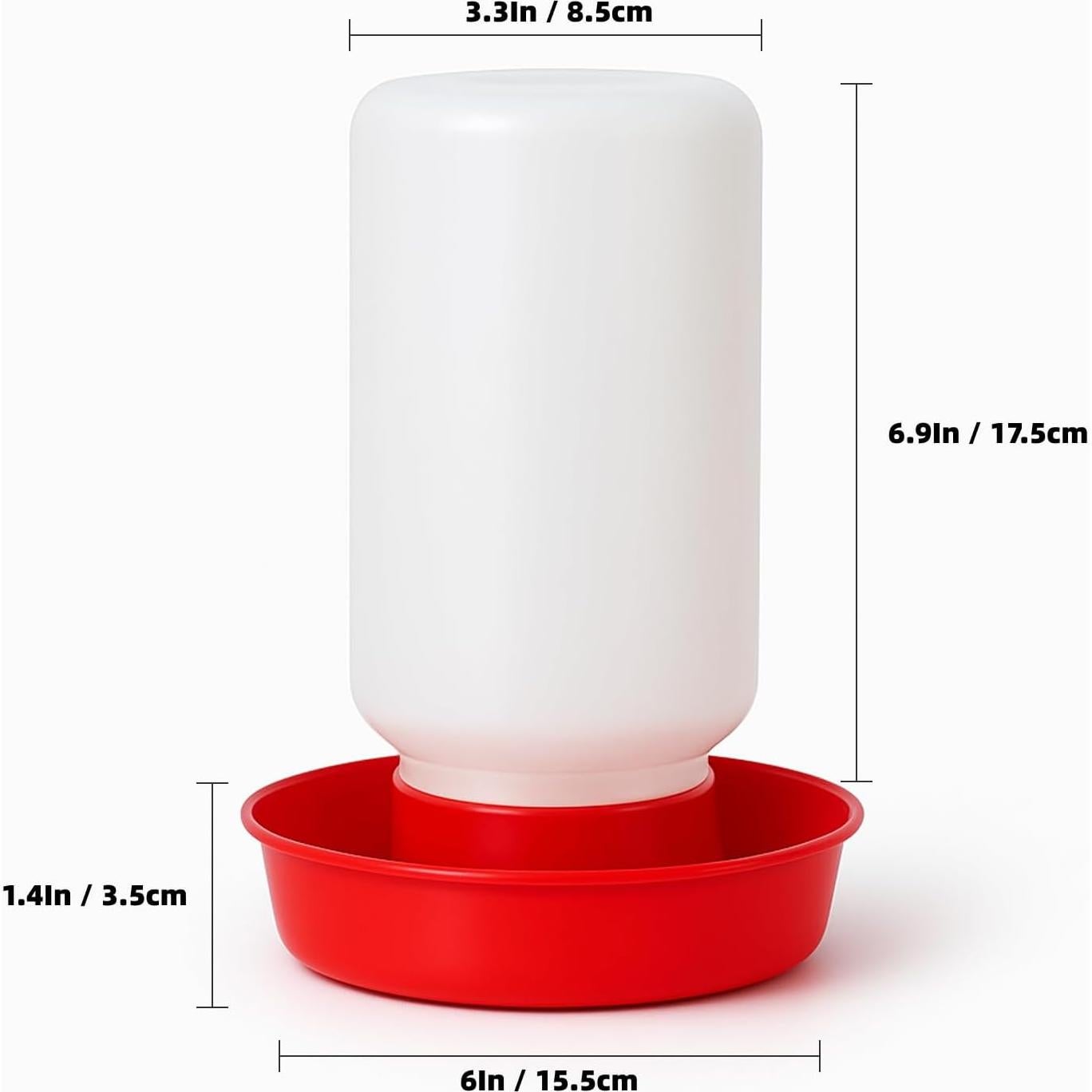 Juego de Alimentador y Bebedero Sansanshangmao para Pollitos 0.95L