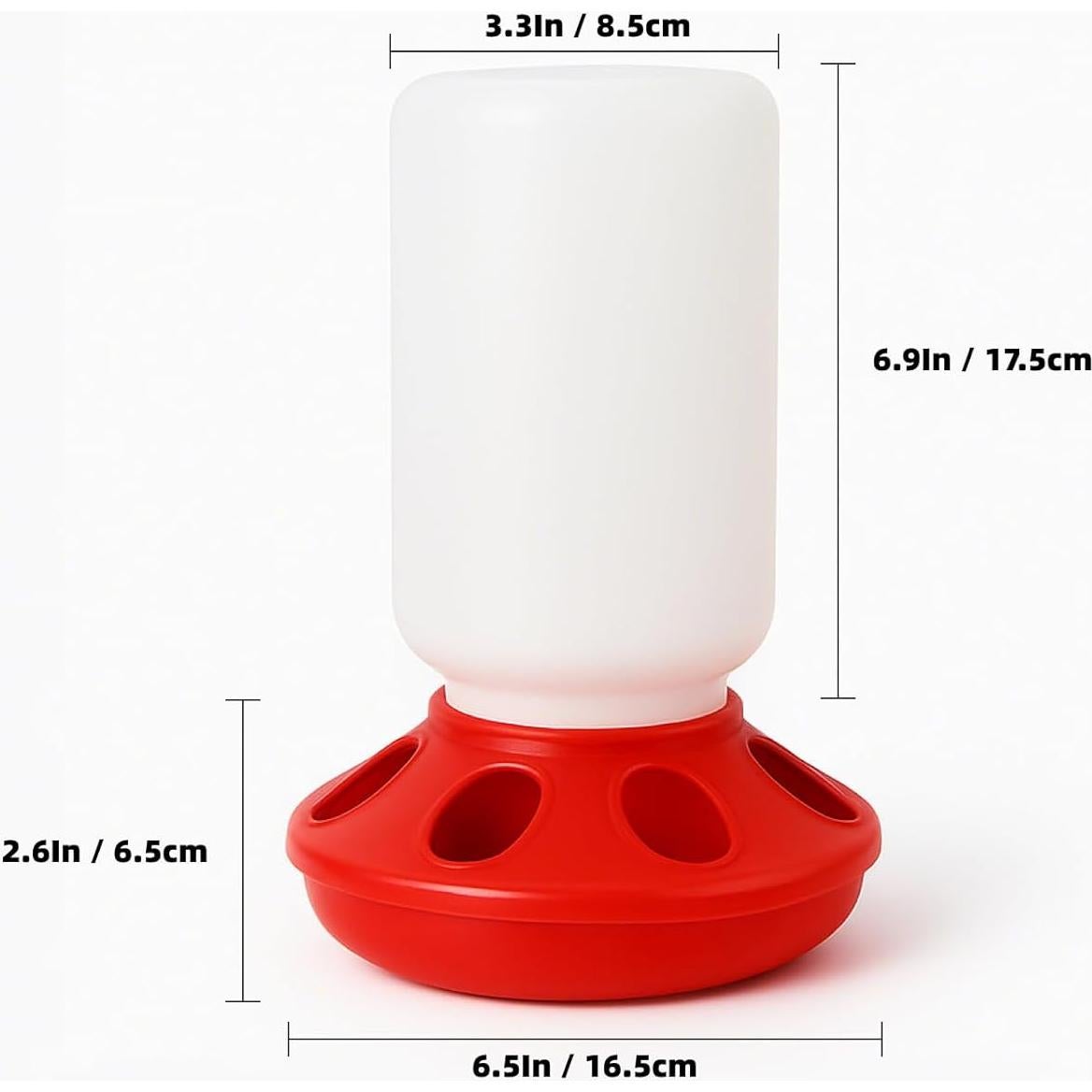 Juego de Alimentador y Bebedero Sansanshangmao para Pollitos 0.95L