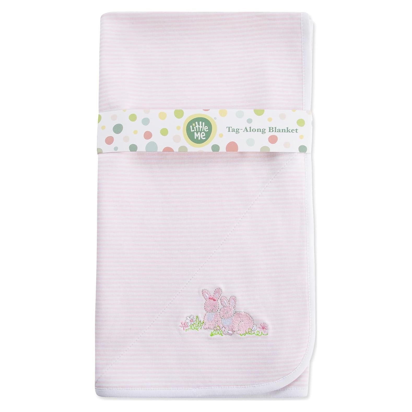 Manta de Envueltura 100% Algodón Little Me Conejitos 76x69cm