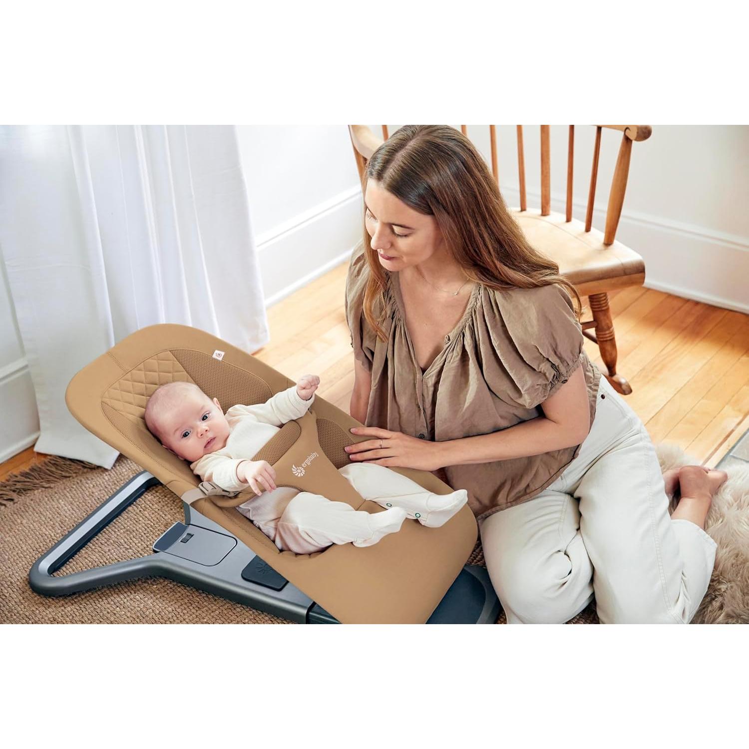 Ergobaby Evolve 3-en-1 Asiento de Balanceo Camel - Ajustable