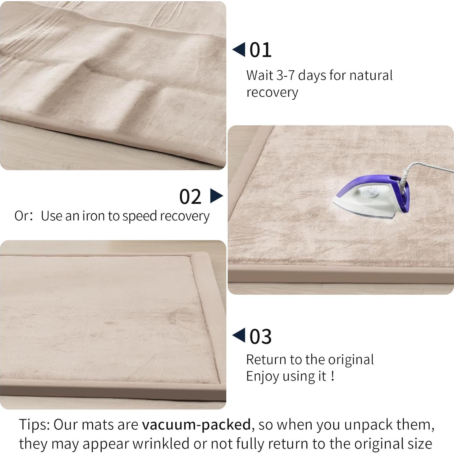 Alfombra de Juego ACOMOPACK 99x150 cm Beige Antideslizante