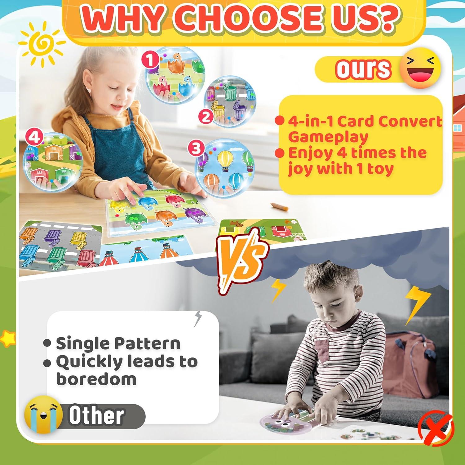 Juguete Sensorial 4 en 1 UIIOPJIOM para Niños 3-5 Años