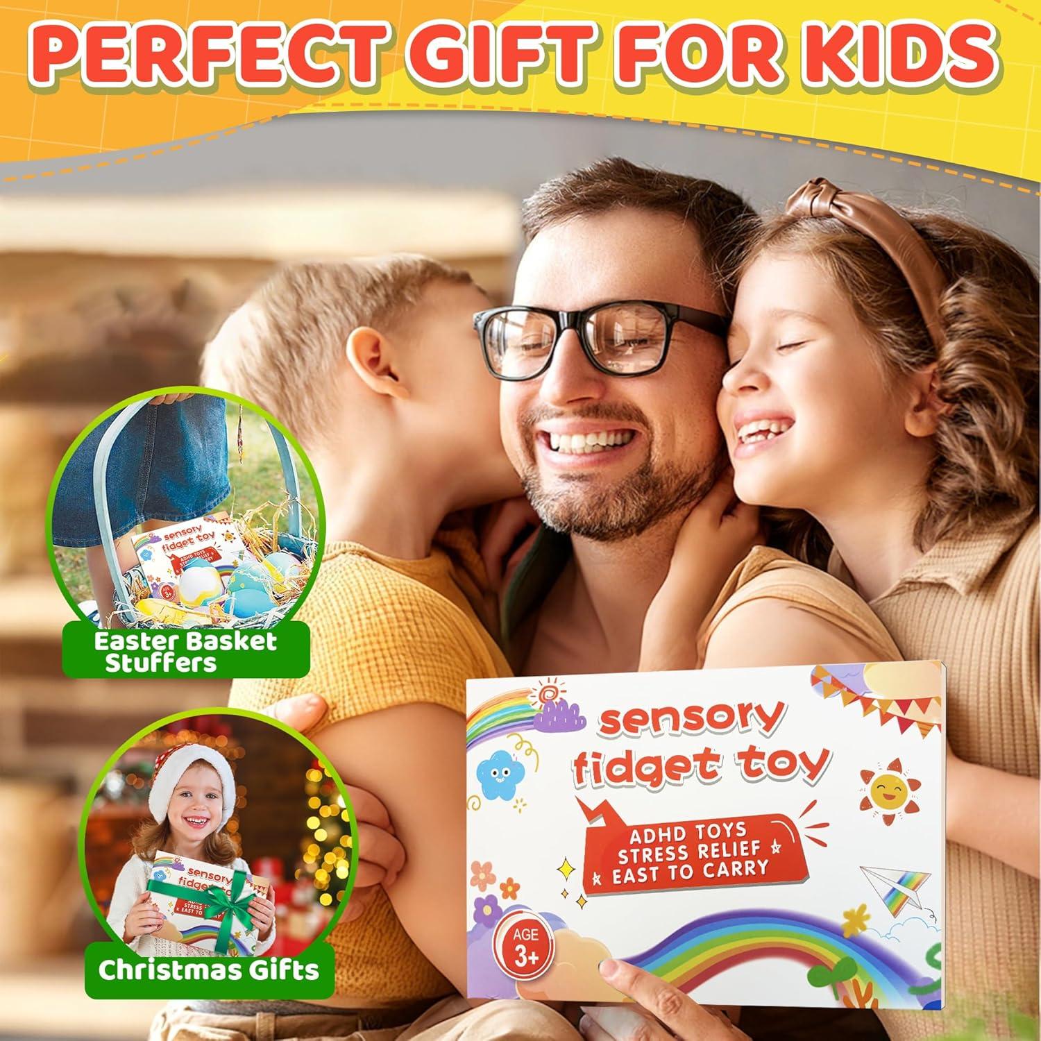 Juguete Sensorial 4 en 1 UIIOPJIOM para Niños 3-5 Años