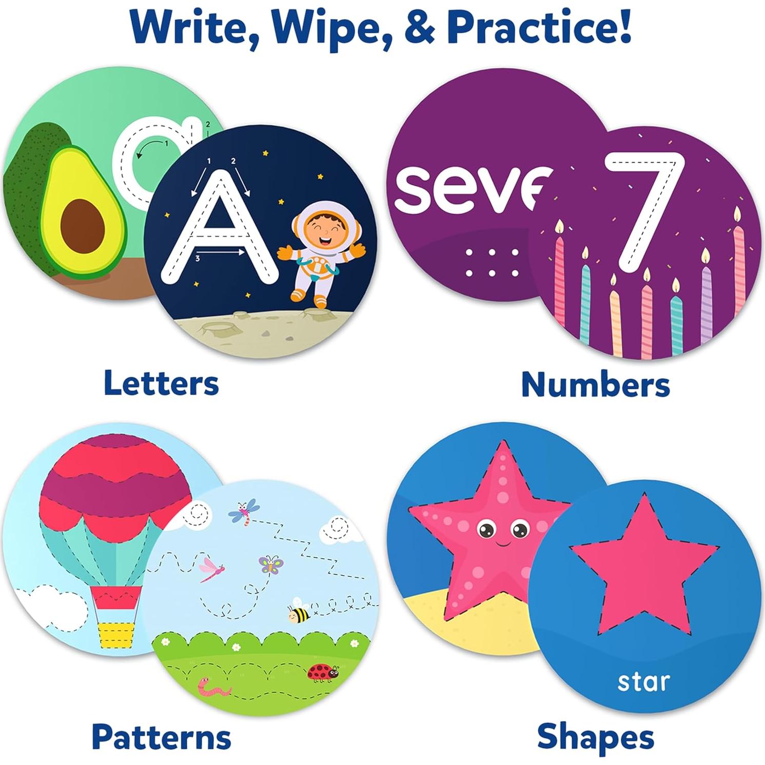 Tarjetas Reutilizables Skillmatics para Niños 3-6 Años - Aprendizaje