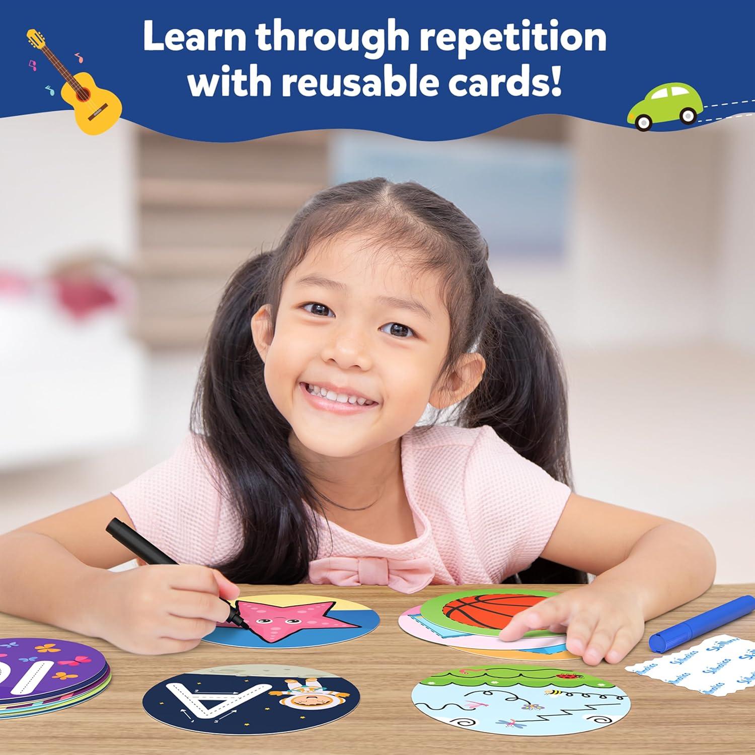 Tarjetas Reutilizables Skillmatics para Niños 3-6 Años - Aprendizaje