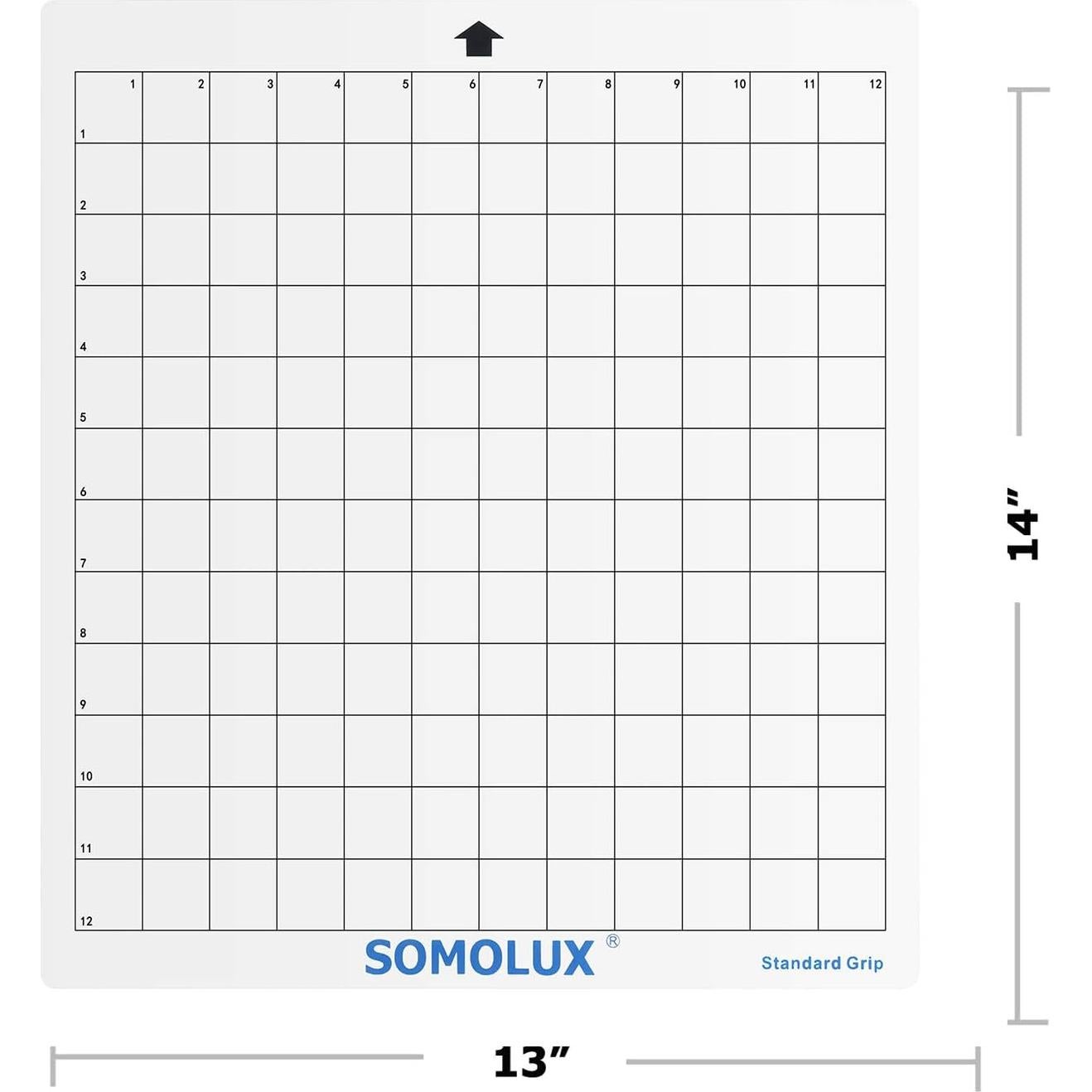Alfombrilla de Corte SOMOLUX 30.48x30.48 cm Transparente - Paquete de 3