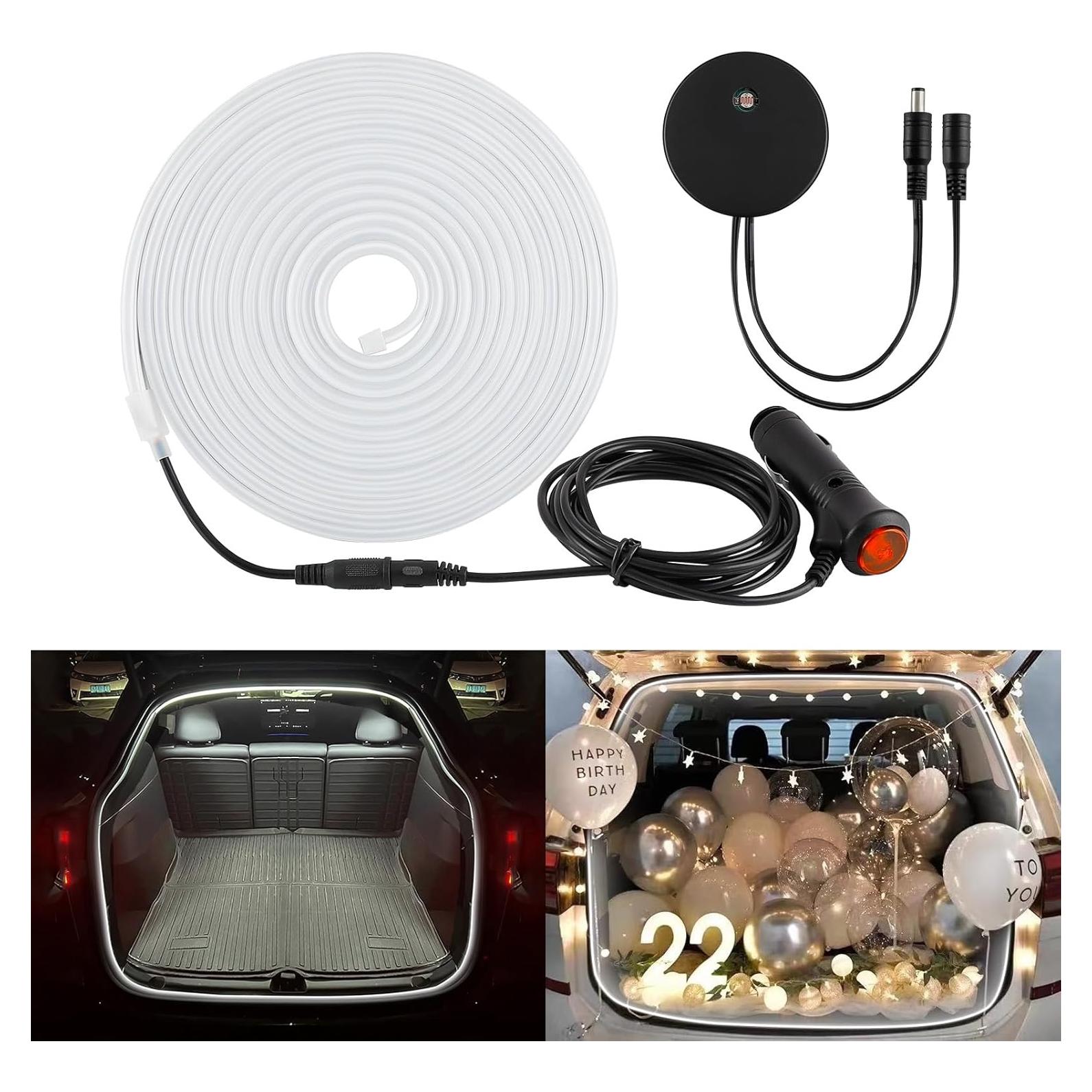 Tira de Luz LED para Maletero de Coche 427 cm Blanca 12V