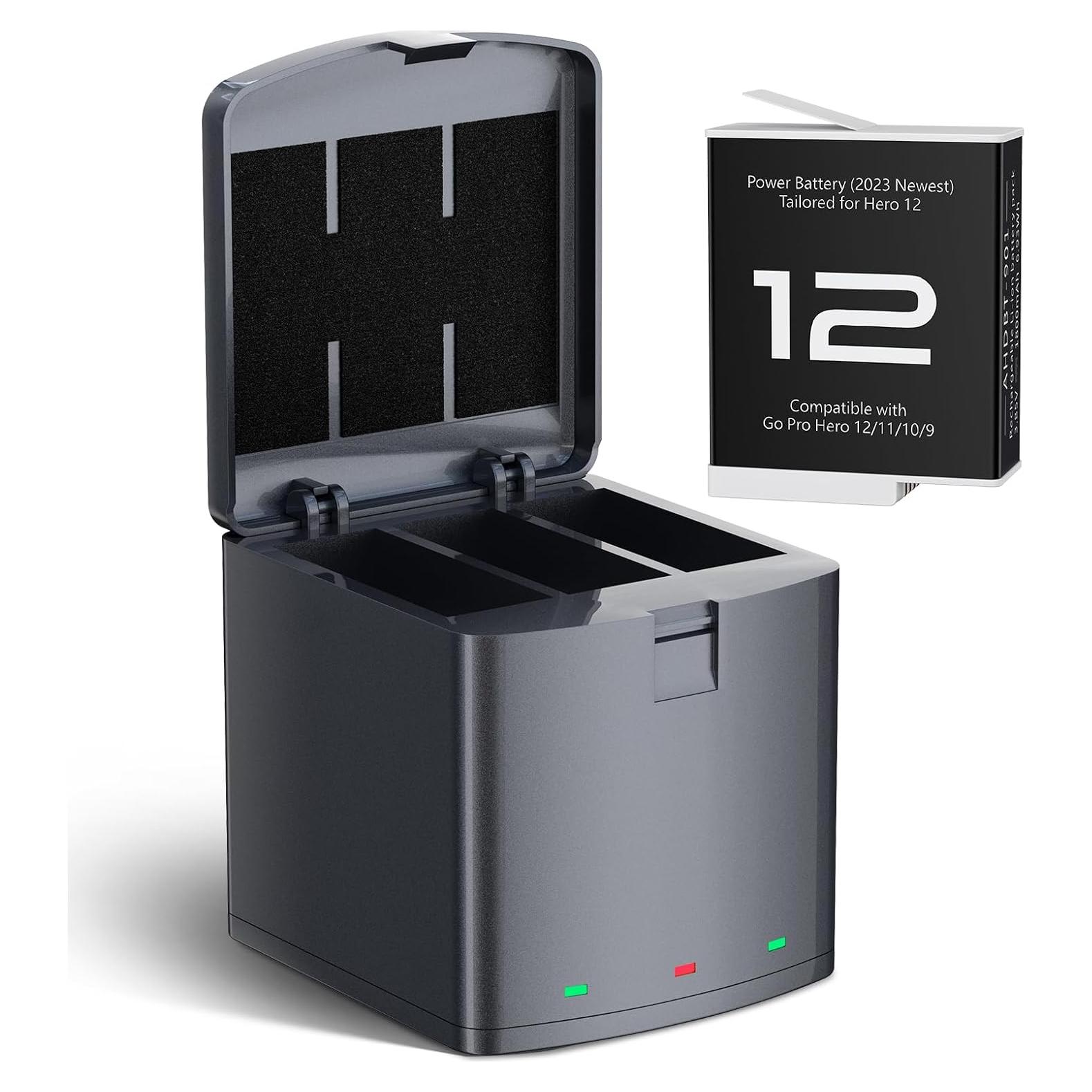 Baterías de Litio-Ion 1800mAh para Gopro Hero 12 11 10 9