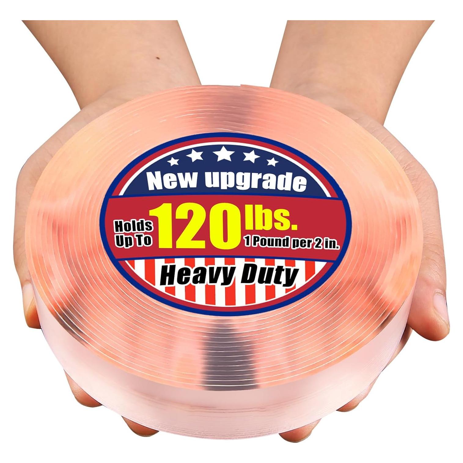 Cinta de Doble Cara Extra Grande 2.54 cm x 508 cm Transparente