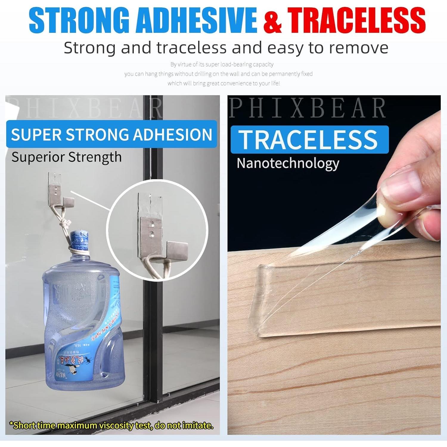 Cinta de Doble Cara Extra Grande 2.54 cm x 508 cm Transparente