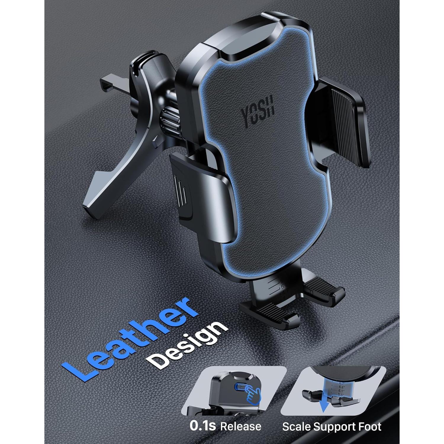 Soporte para Teléfono en Ventilación YOSH para Mercedes Benz