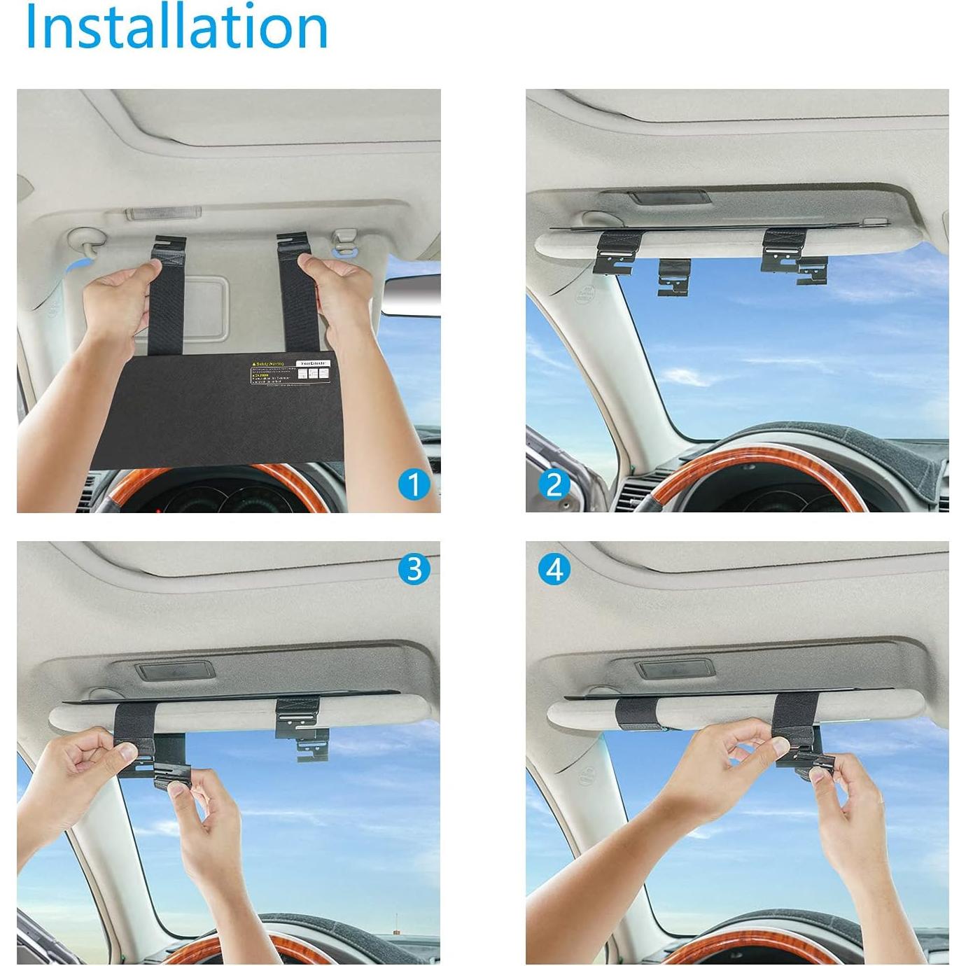 Extensor de Visera Solar FULLONG FL-7, Negro, UV Protector