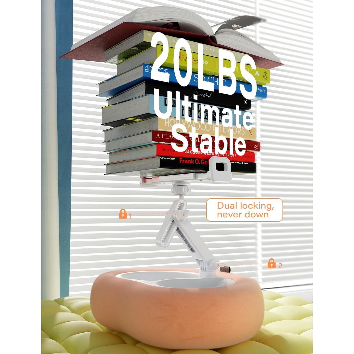 Soporte de almohada TAZENI para tablet y Kindle rosa