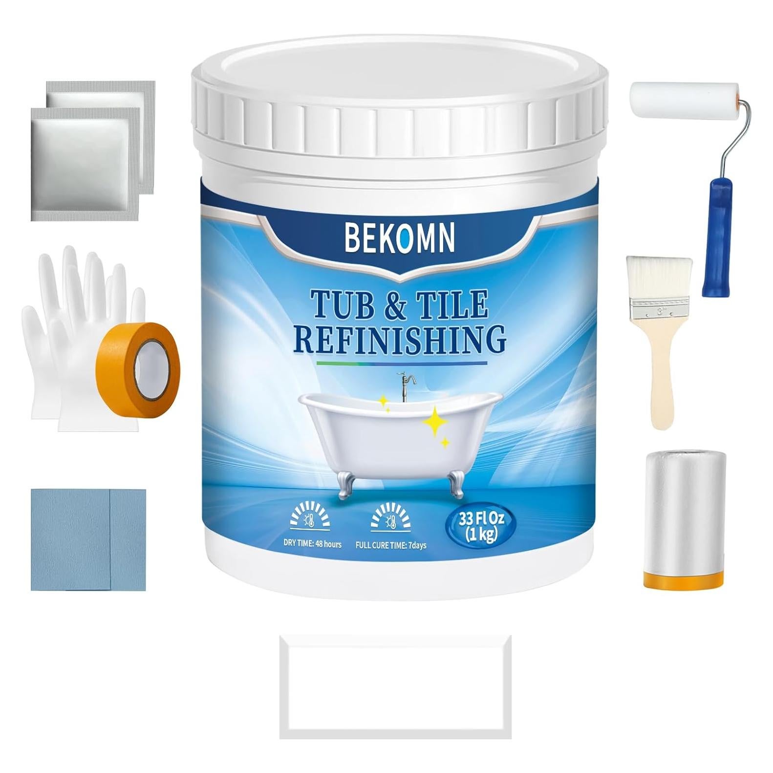Kit de Reacabado de Pintura BEKOMN 975ml Blanco Bajo Olor