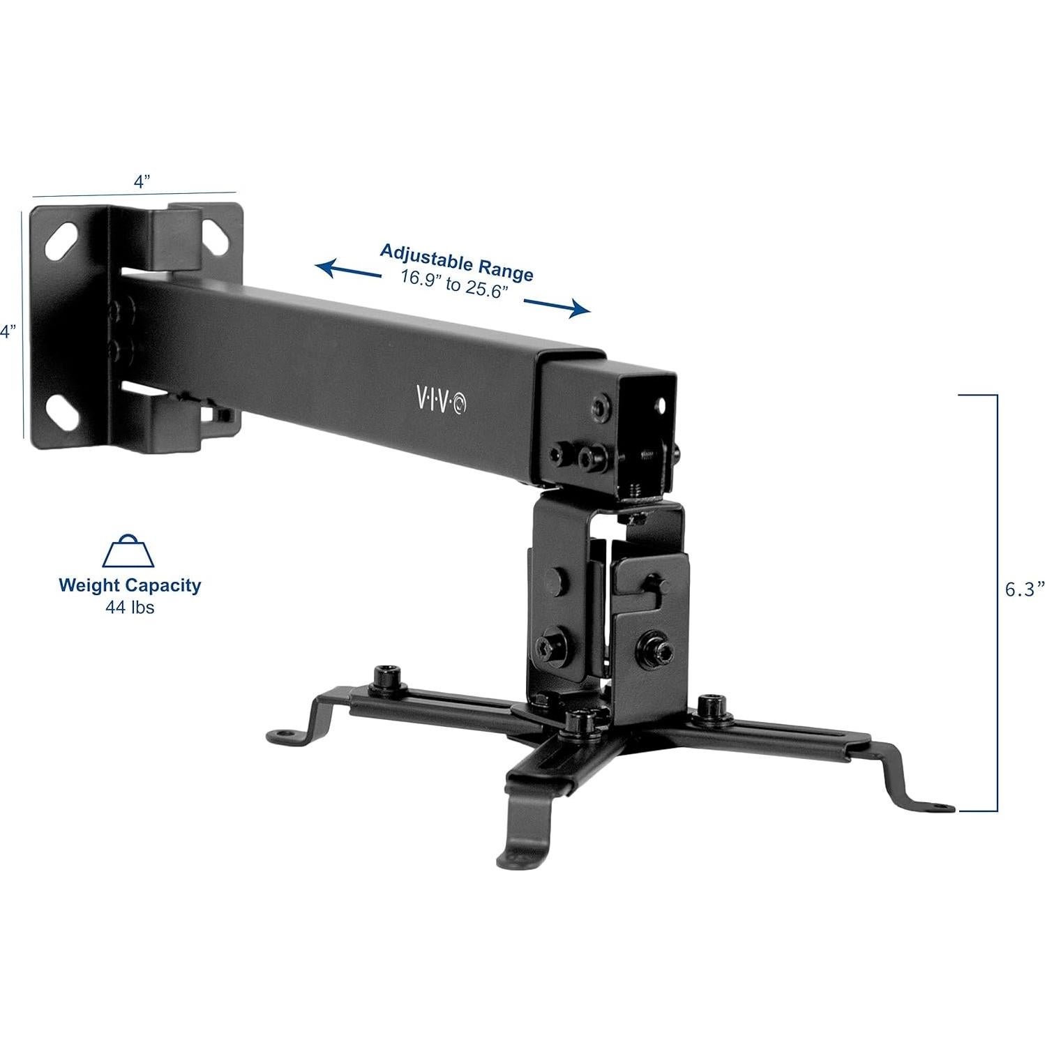 Soporte de Proyector Universal VIVO MOUNT-VP06B Ajustable Negro