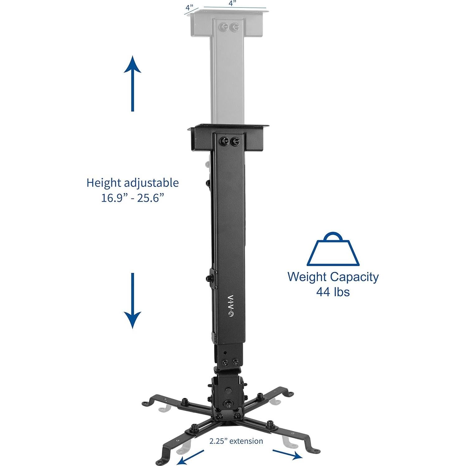 Soporte de Proyector Universal VIVO MOUNT-VP06B Ajustable Negro
