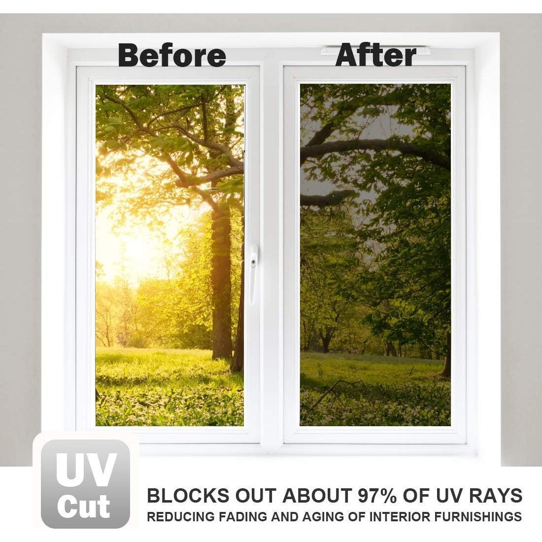 Película Espejo de Una Vía WPCTEV 44.5x198 cm Anti UV