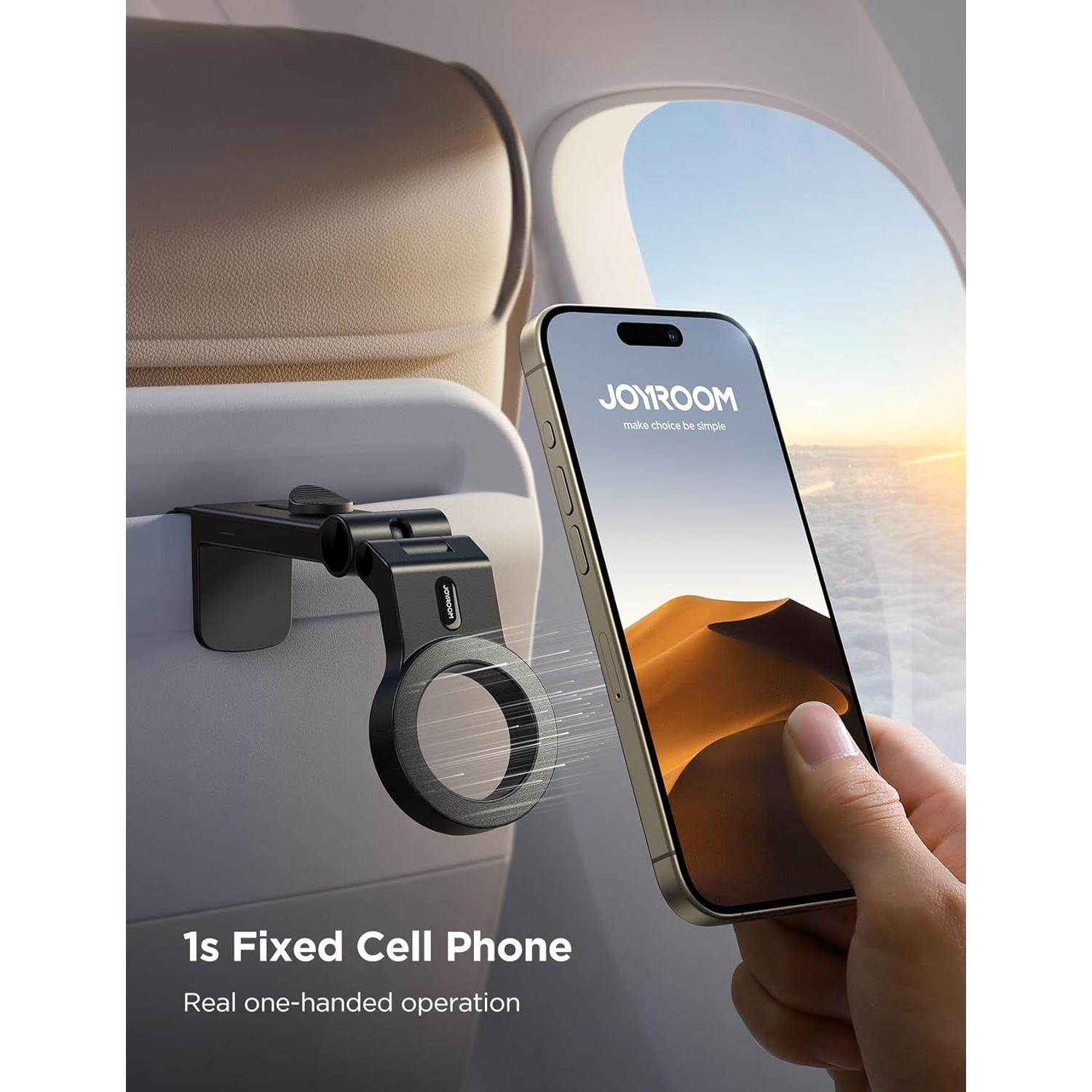 Soporte de teléfono MagSafe JOYROOM para avión - Negro