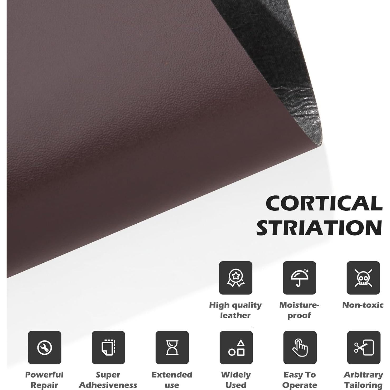 Kit de Reparación de Cuero Zinkooat 9.9x200.7 cm Marrón Oscuro