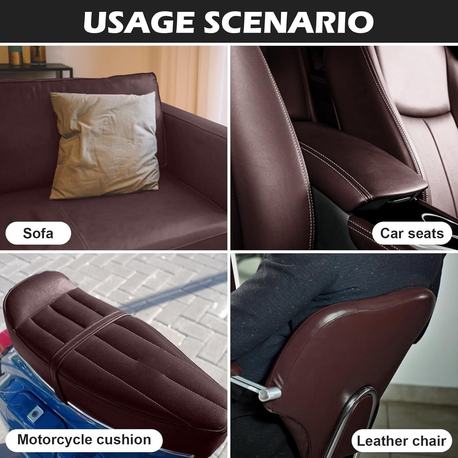 Kit de Reparación de Cuero Zinkooat 9.9x200.7 cm Marrón Oscuro