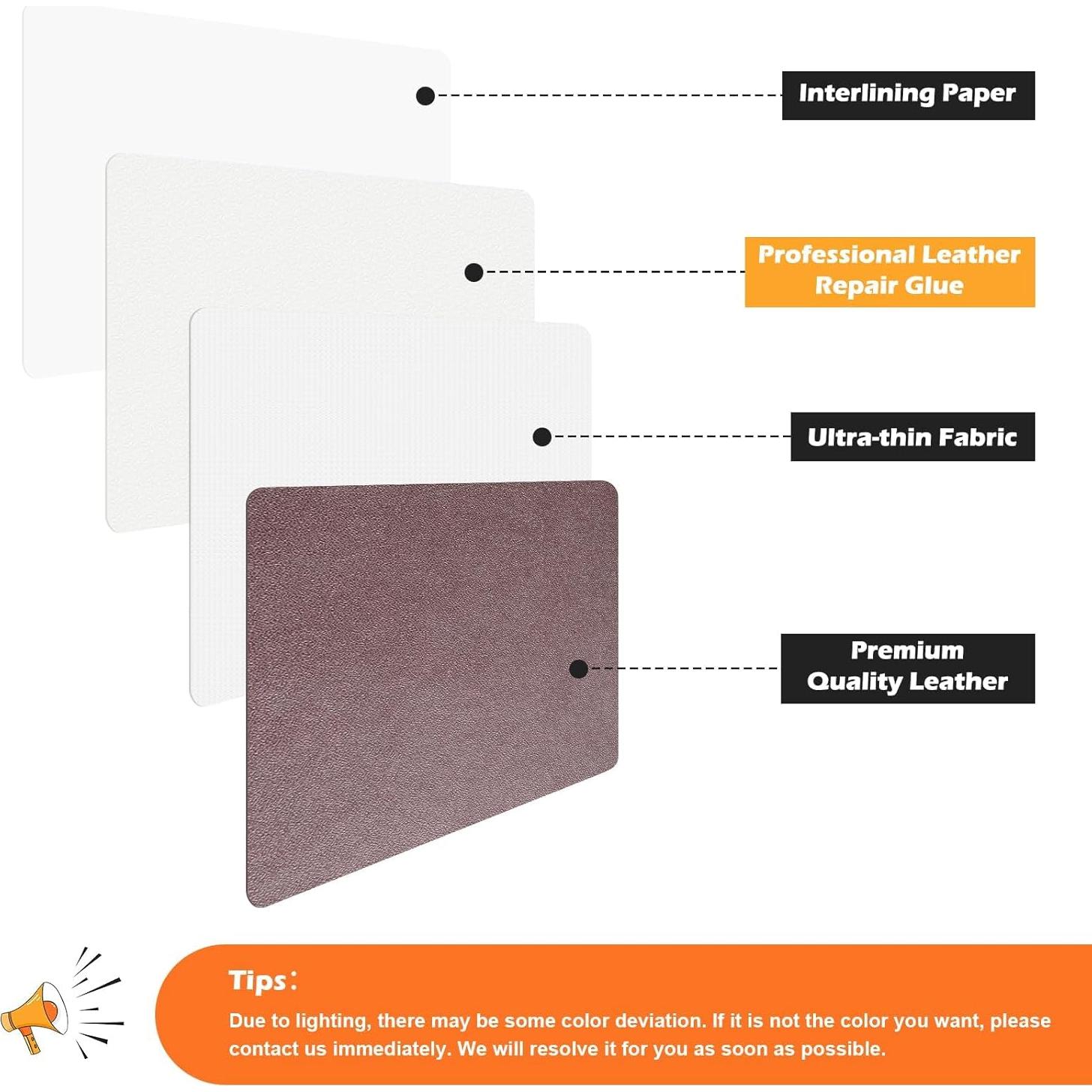 Kit de Reparación de Cuero Zinkooat 9.9x200.7 cm Marrón Oscuro