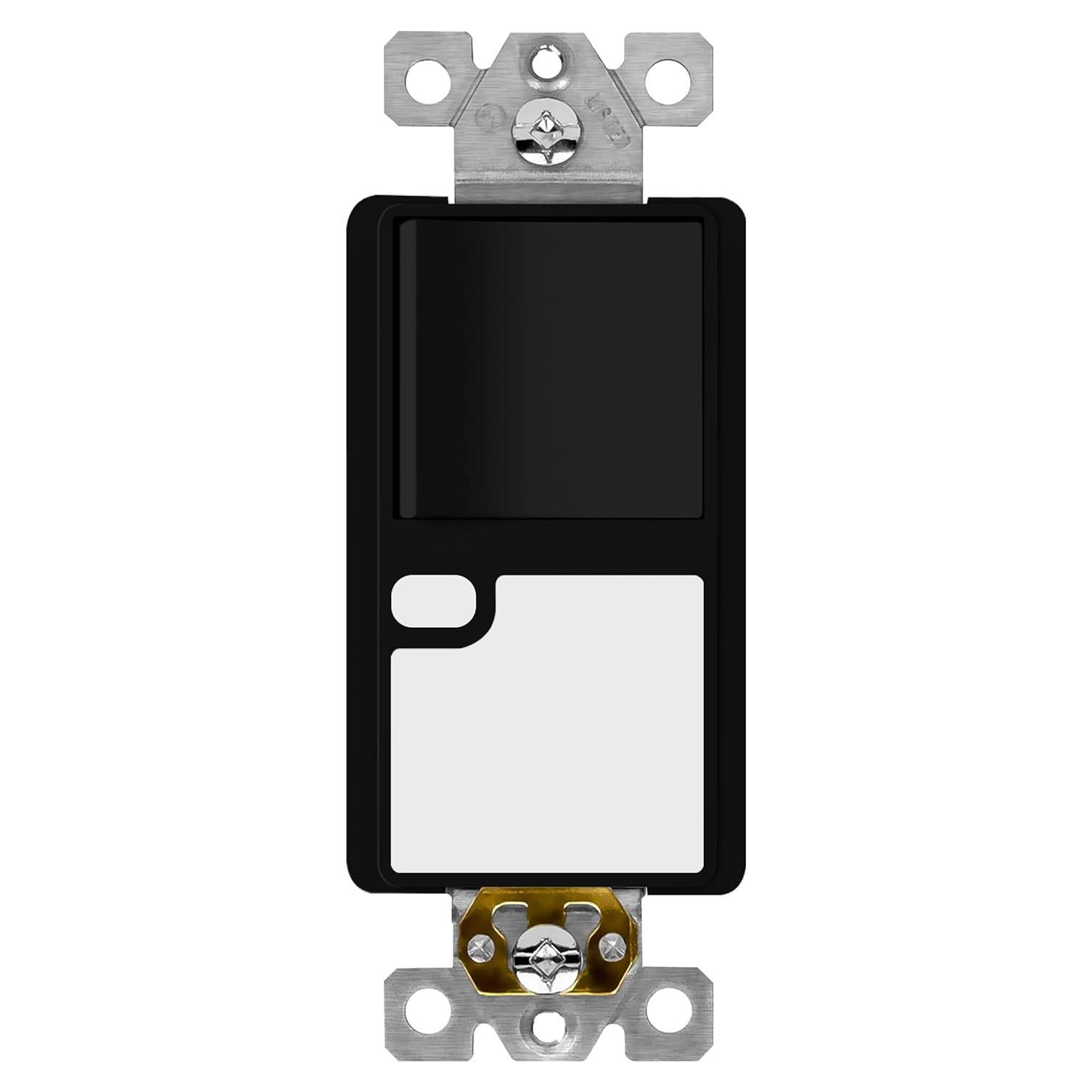 Interruptor de Luz Guía TOPGREENER TGLS315-BK 3 Vías Negro
