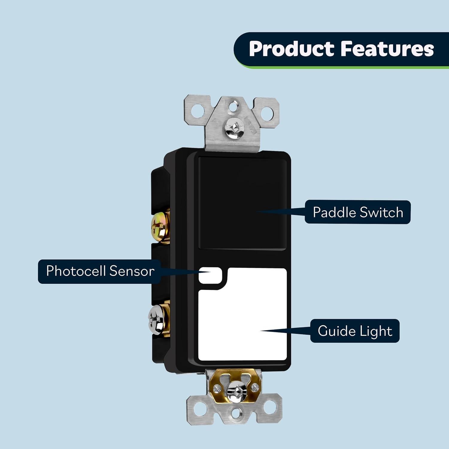 Interruptor de Luz Guía TOPGREENER TGLS315-BK 3 Vías Negro