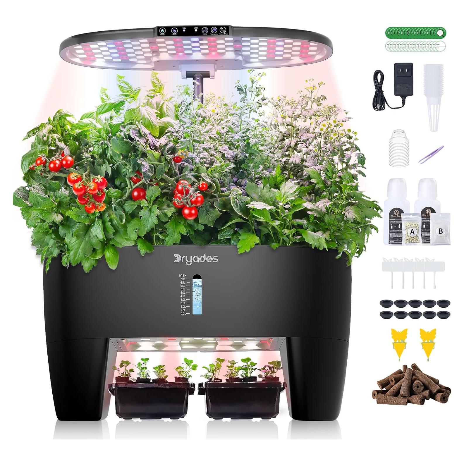 Kit de Cultivo Hidropónico DRYADES 16 Cápsulas 7L LED 24W