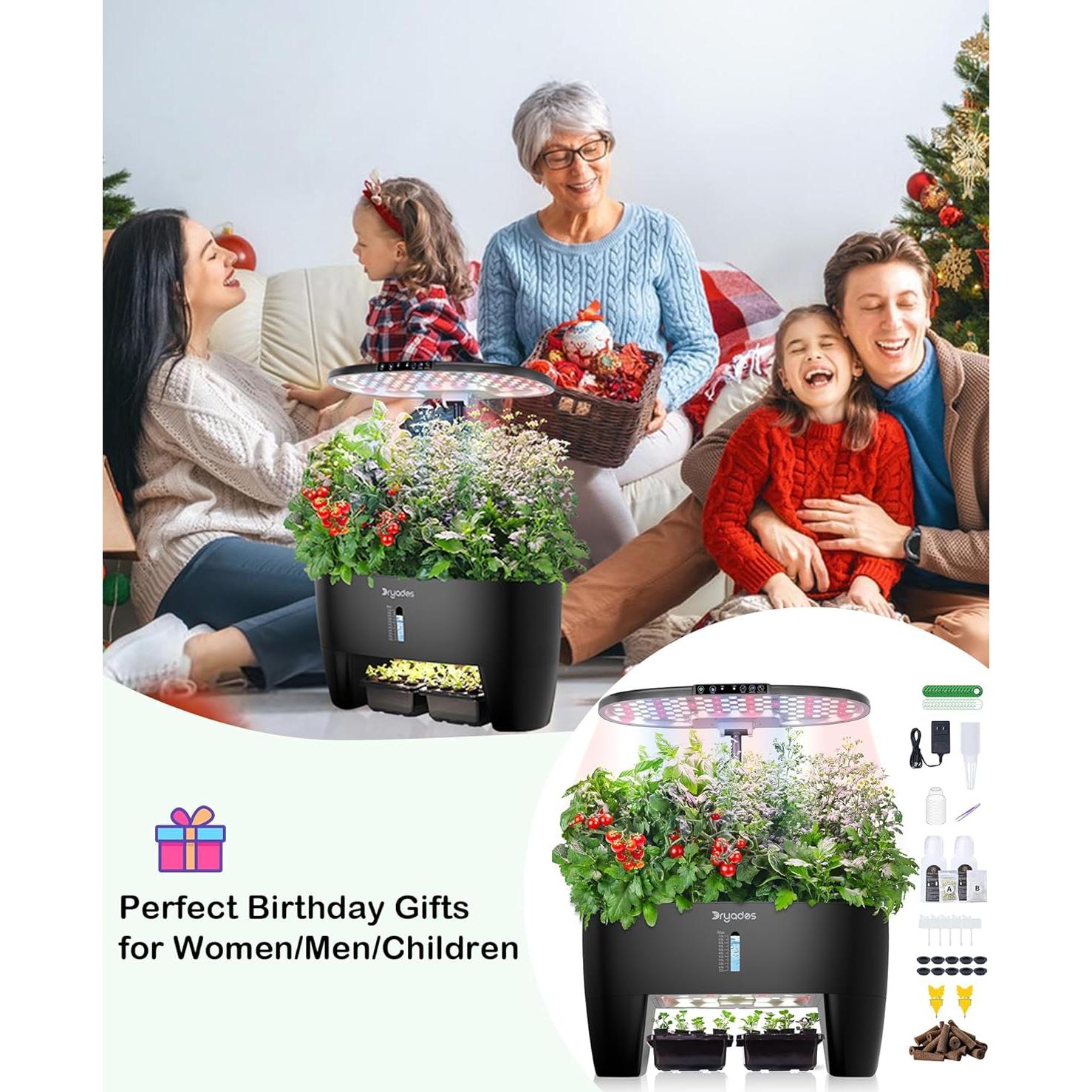 Kit de Cultivo Hidropónico DRYADES 16 Cápsulas 7L LED 24W